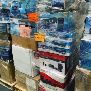 Assorted electronics pallets.